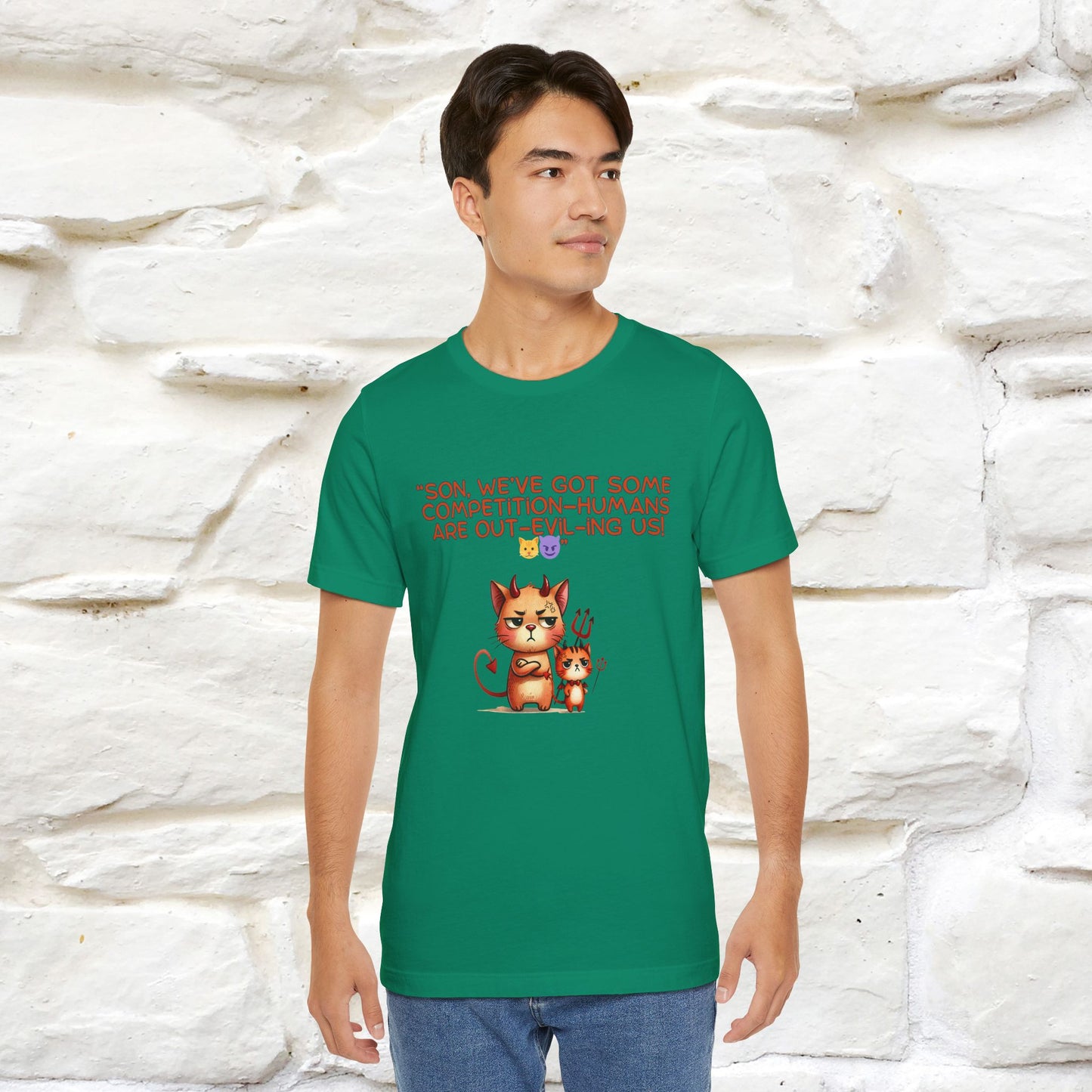 "Humans Are Out-Evil-Ing Us." Cat  T-shirt |Nunu&Miao Studio