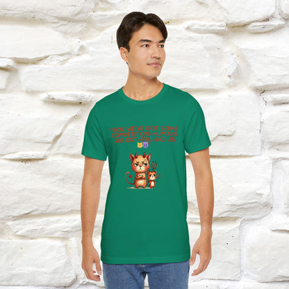 "Humans Are Out-Evil-Ing Us." Cat  T-shirt |Nunu&Miao Studio