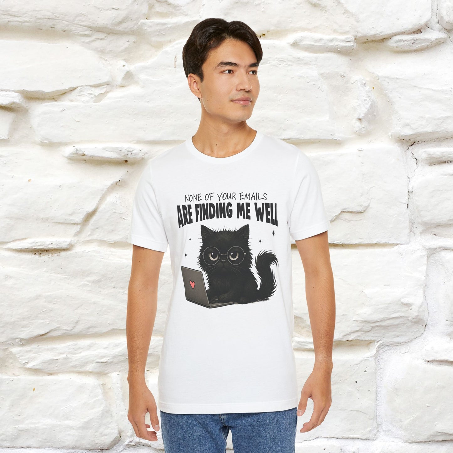 "None of your Emails Are Finding Me Well" Cat T-Shirt | Nunu&Miao Studio