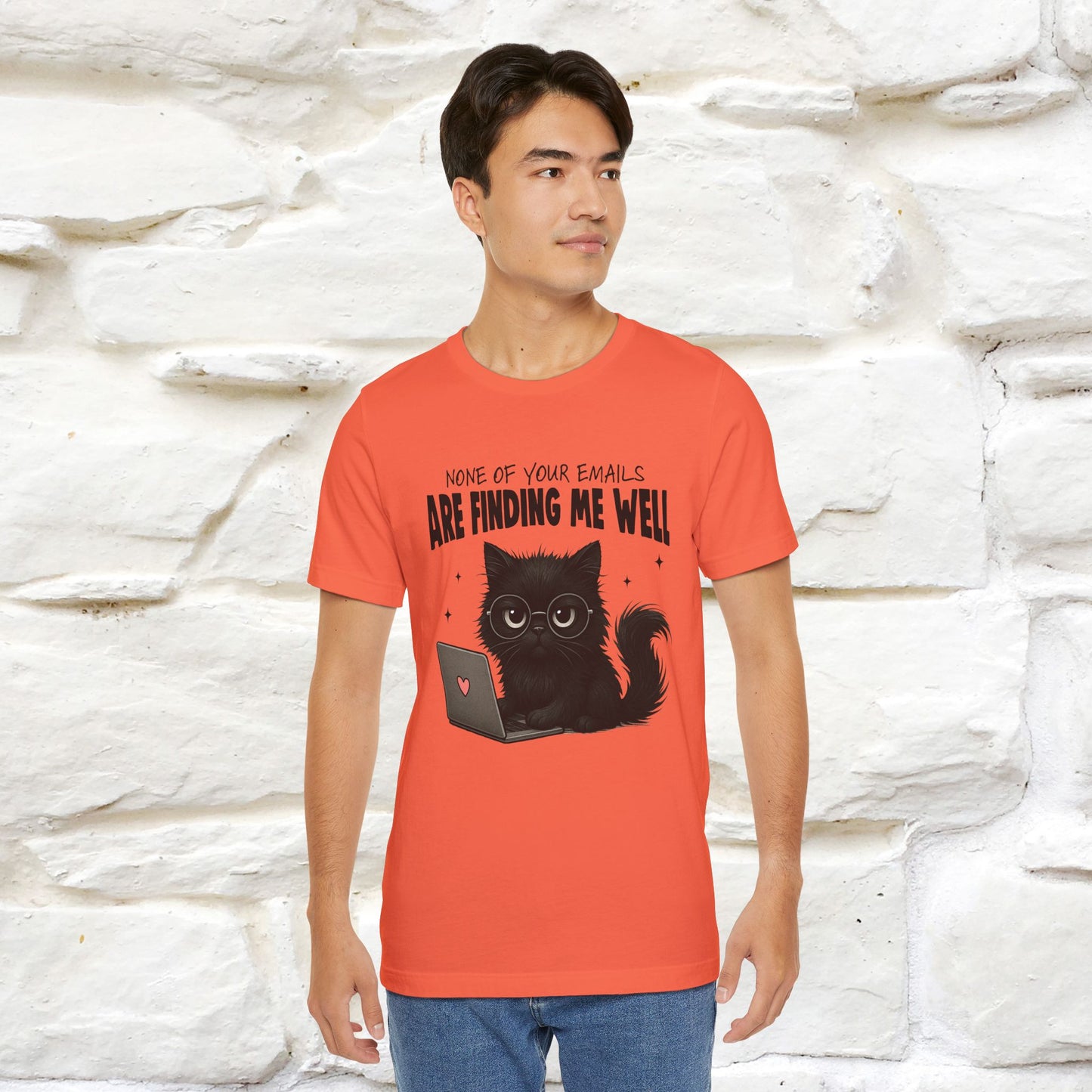 "None of your Emails Are Finding Me Well" Cat T-Shirt | Nunu&Miao Studio