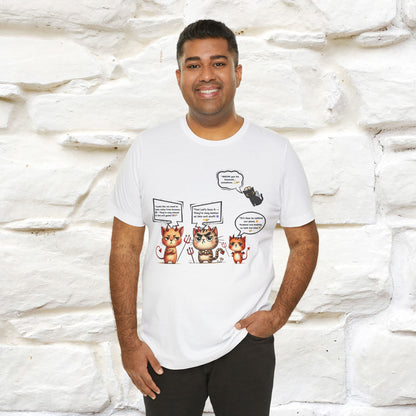 "Humans Are Way Ahead In The Evil Game! 😈😼" Cat  T-shirt |Nunu&Miao Studio - Nunu&Miao Studio