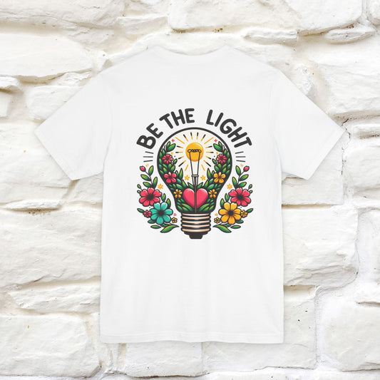 ''Be The Light" Cat T-Shirt| Front & Back Design | Nunu&Miao Studio