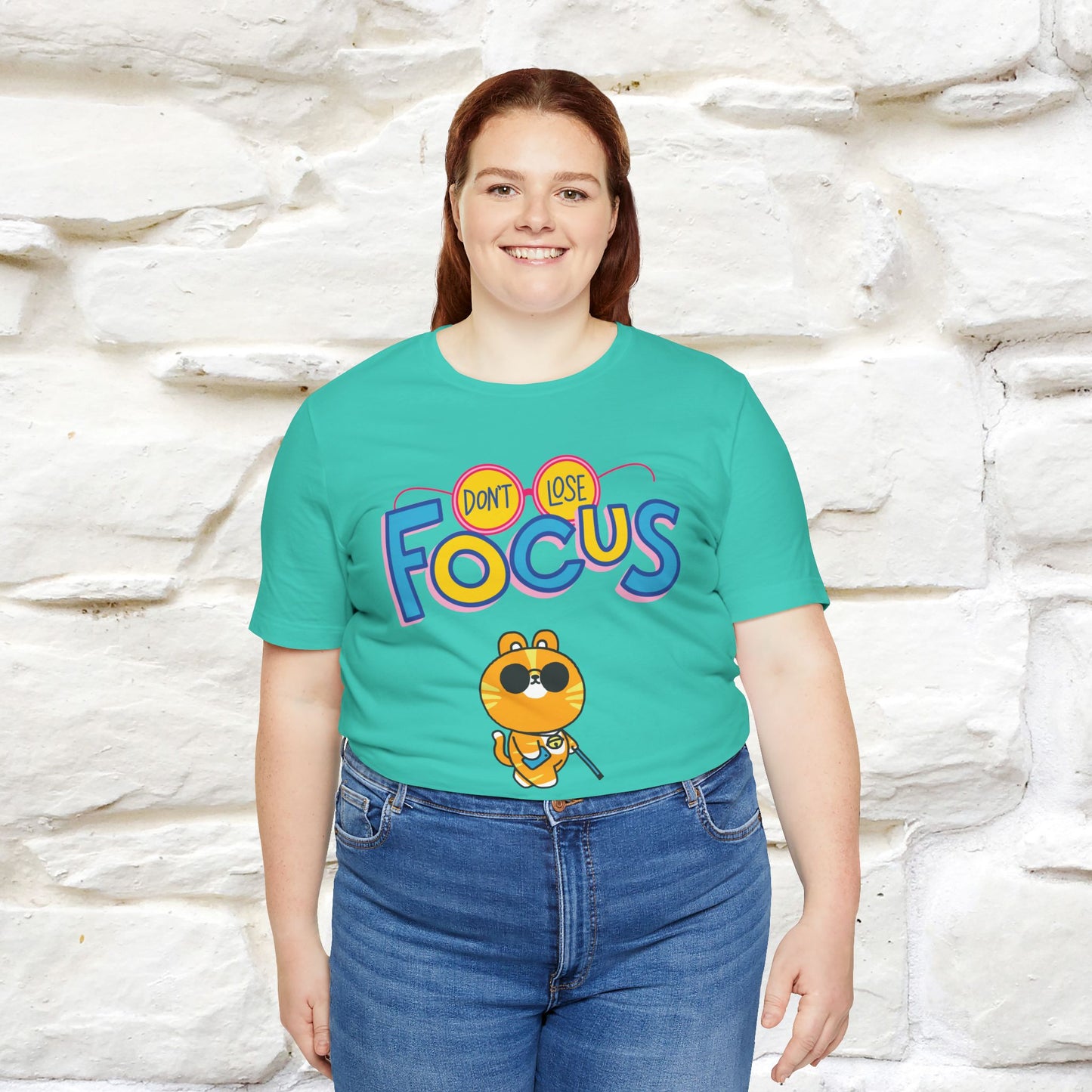 ''Don’t Lose Focus'' Cat T-Shirt | Nunu&Miao Studio