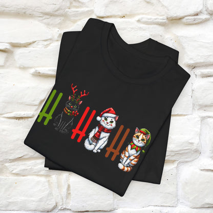 Hi Hi Hi Christmas T-Shirt | Festive Cat Christmas Shirt for Men & Women | 100% Cotton*