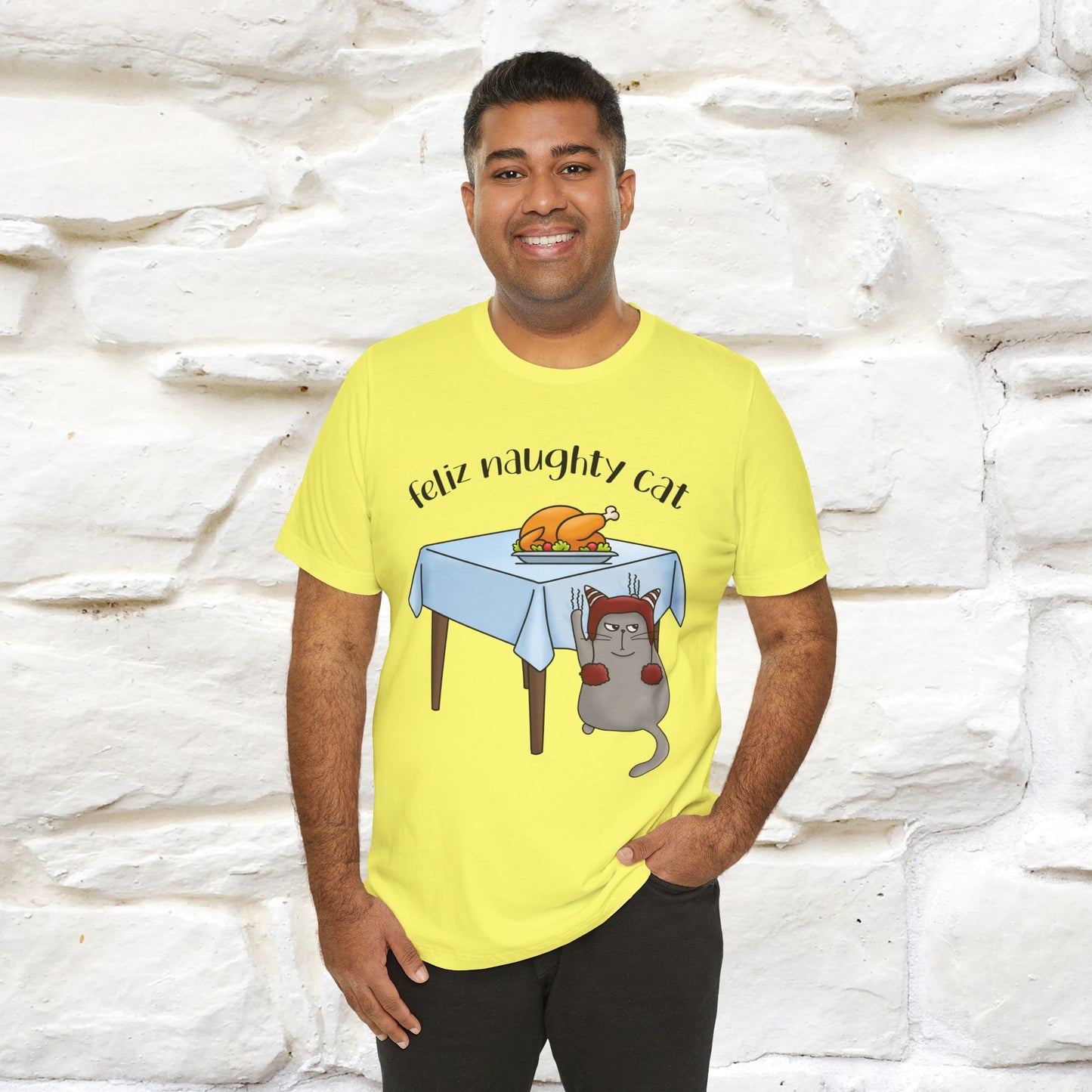"Feliz Naughty Cat" |Funny Cat T-Shirt | Nunu&Miao Studio