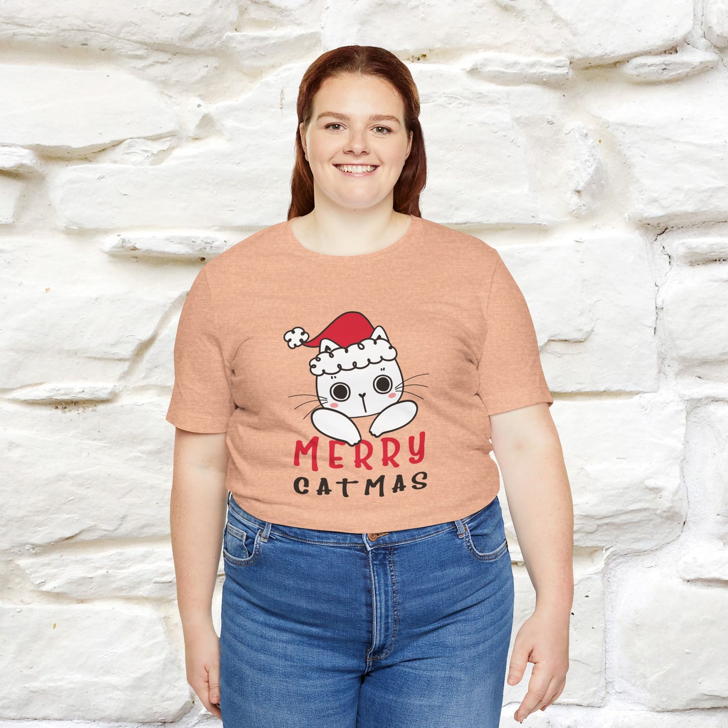 “Merry Catmas Cat T-Shirt | Funny Christmas Cat Shirt for Men & Women | 100% Cotton*