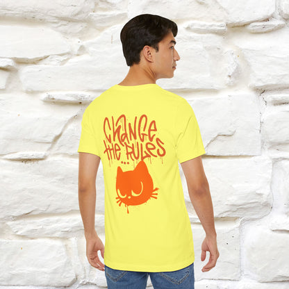 ''Change The Rules'' - Cat T-shirt -Nunu&Miao Studio