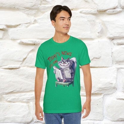 Today's News: Humans Still Dumb" Funny Cat T-Shirt for Men & Women | 100% Cotton* 🐾