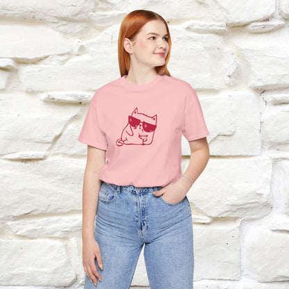 "I’m Happy, Which Often Looks Like Crazy" Cat T-Shirt| Front & Back Design | Nunu&Miao Studio