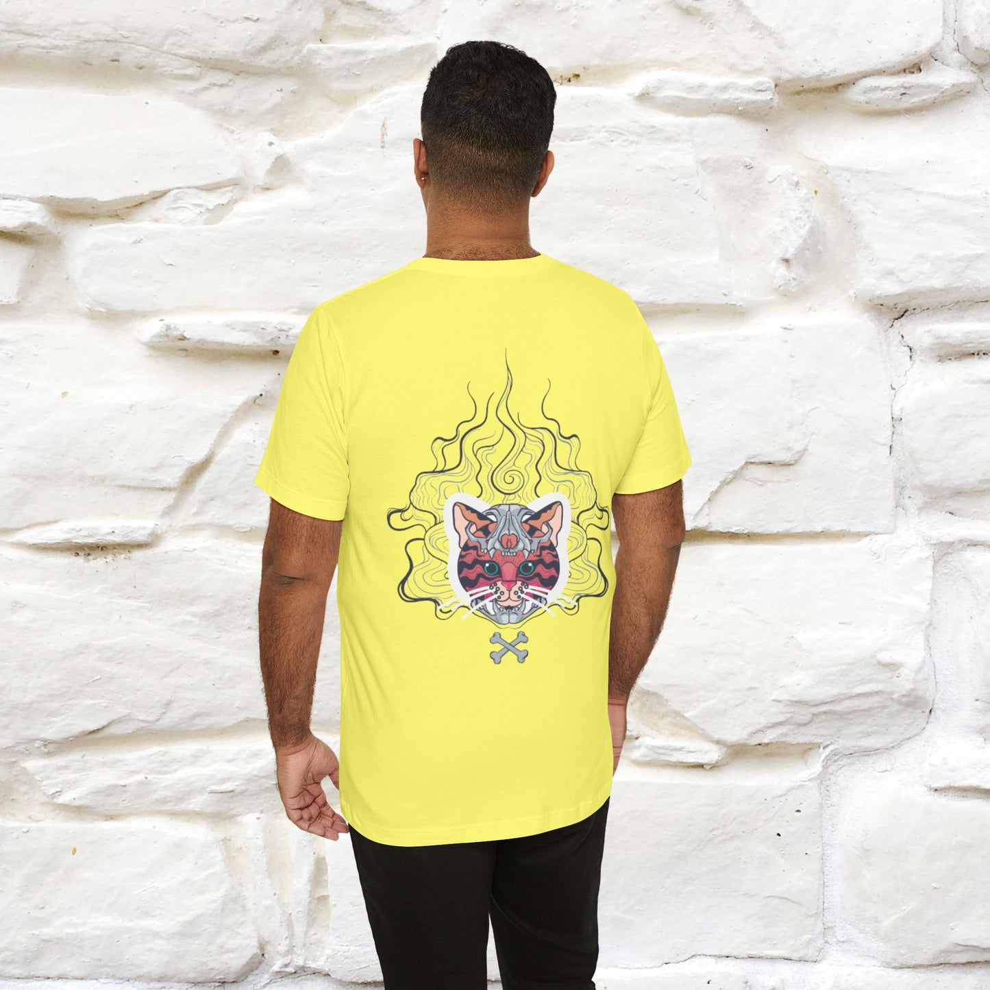 ''Air Fire Cat'' | Cat T-Shirt Front and Back Design | Nunu&Miao Studio