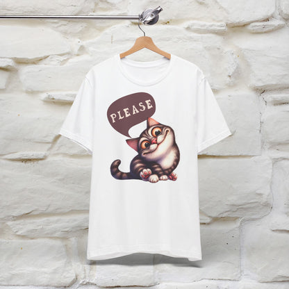 ''Please' Cat T-shirt for Women 100% Cotton* - Nunu&Miao Studio