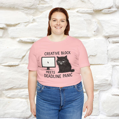 "Creative Block Meets Deadline..." |Cat T-Shirt | Nunu&Miao Studio