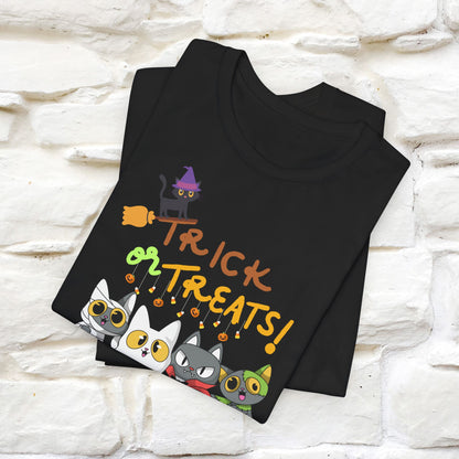 ''Trick Or Treats! ''Cat Unisex T-shirt 100% Cotton*