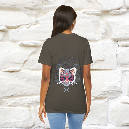 ''Air Fire Cat'' | Cat T-Shirt Front and Back Design | Nunu&Miao Studio