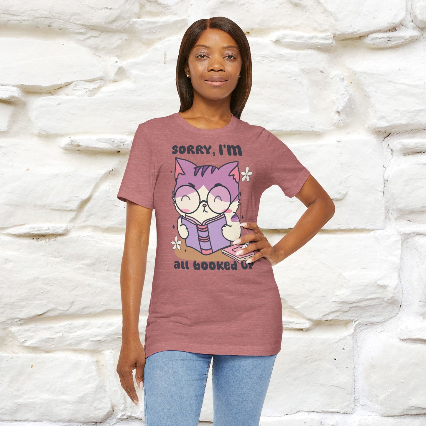 Funny Cat T-Shirt for Book Lovers – 100% Cotton* | Cute Cat Apparel for Men & Women | Gifts for Cat Lovers