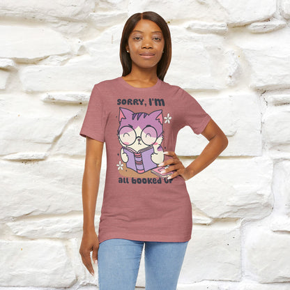 Funny Cat T-Shirt for Book Lovers – 100% Cotton* | Cute Cat Apparel for Men & Women | Gifts for Cat Lovers