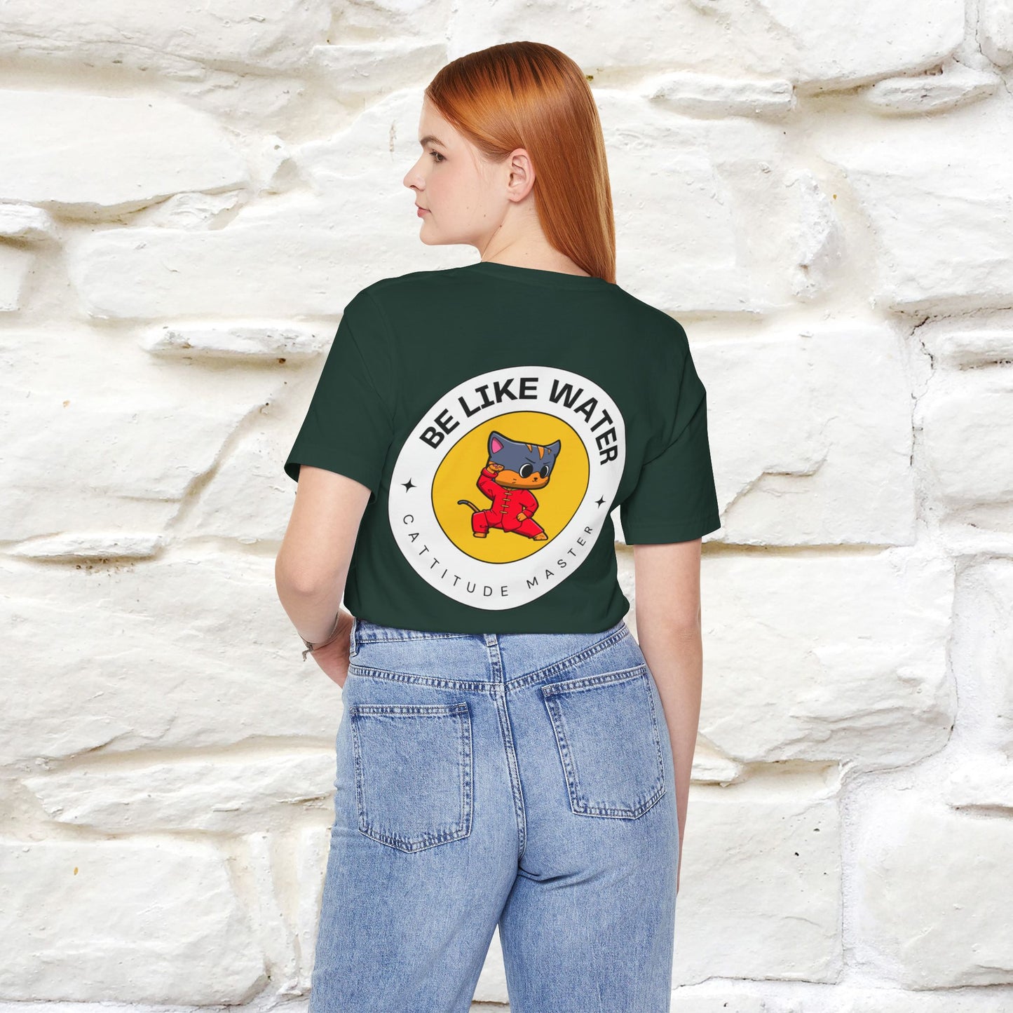 "Be Like Water: Cattitude Master | Cat T-Shirt |Nunu&Miao Studio