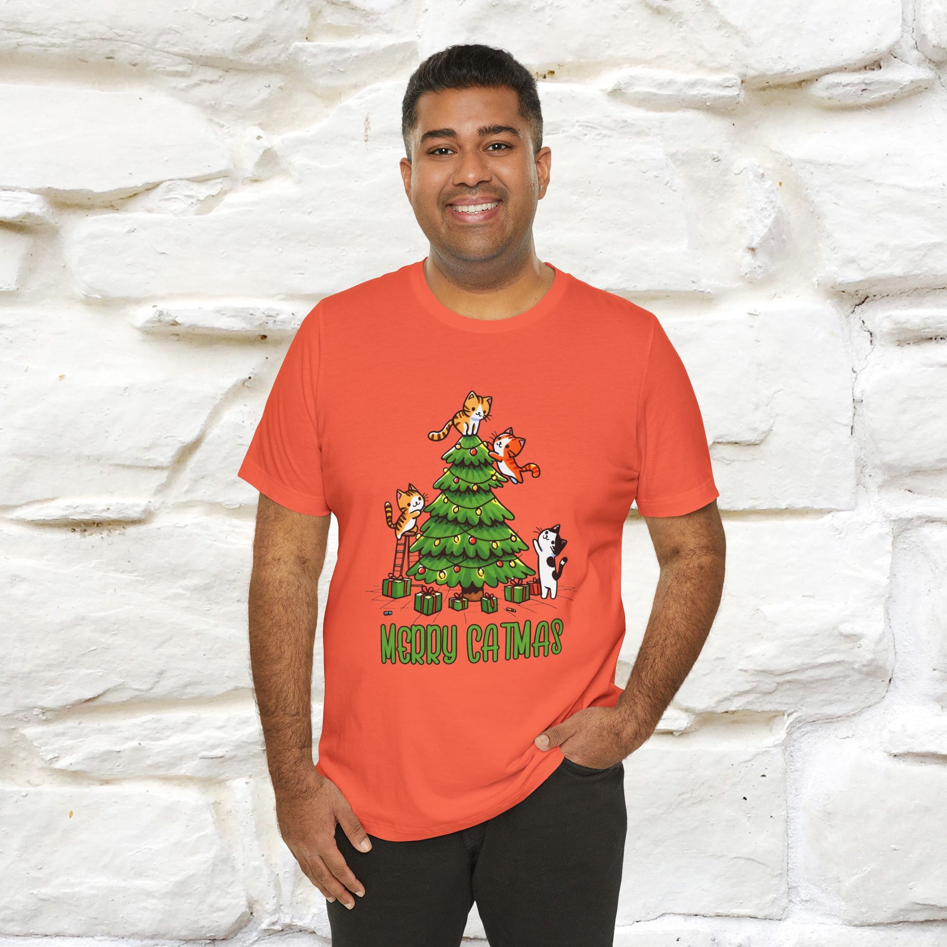 ''Merry Catmas'' | Cattitude Christmas Tee| Nunu&Miao Studio - Nunu&Miao Studio