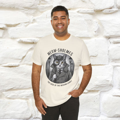 ''Meow-Sholmes: The Case of the Missing Kibble'' | Detective Cat Tee | Nunu&Miao Studio - Nunu&Miao Studio