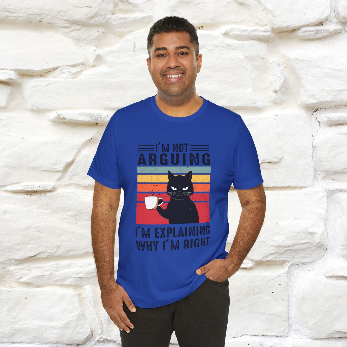 Non sto discutendo, sto spiegando perché ho ragione T-shirt con gatto per uomo e donna | 100% cotone* Maglietta divertente