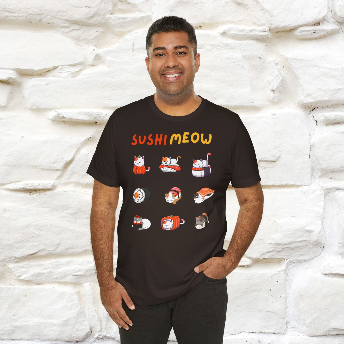 "Sushi Meow" Cat T-shirt for Men & Women | 100% Cotton*