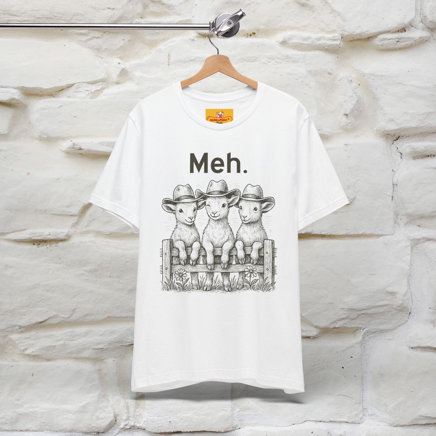 "Meh" Cute T-shirt |Nunu&Miao Studio - Nunu&Miao Studio