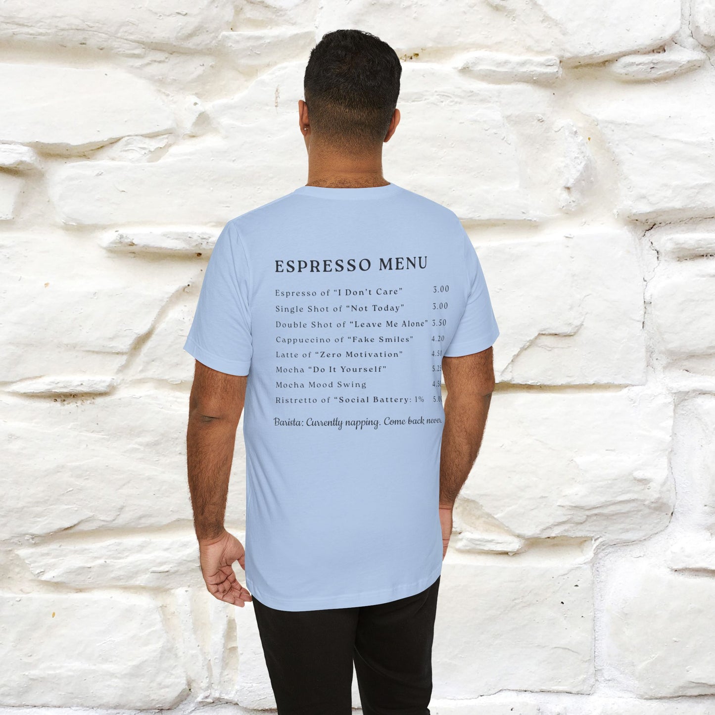 "More Espresso Less Depresso" |Cat T-Shirt | Nunu&Miao Studio