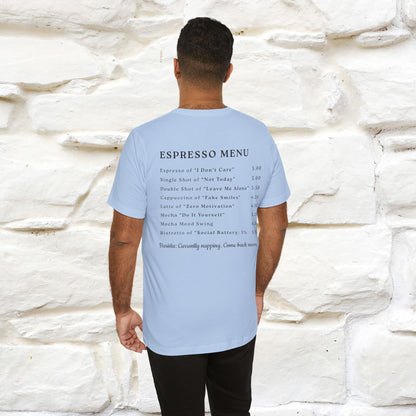 "More Espresso Less Depresso" |Cat T-Shirt | Nunu&Miao Studio