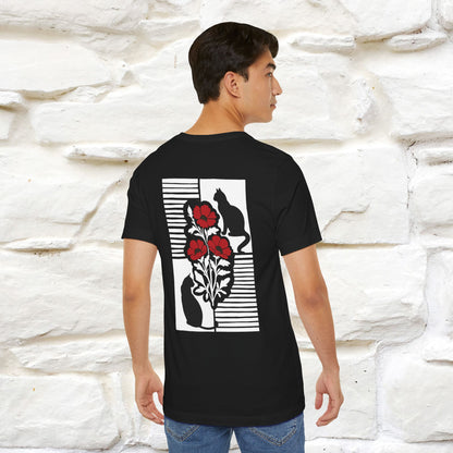 ''Modern Shapes'' Cat T-Shirt Front and Back Design | Nunu&Miao Studio