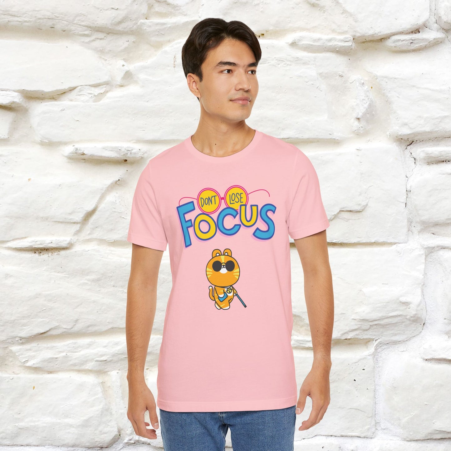 Don’t Lose Focus Cat T-Shirt for Men & Women | 100% Cotton* Motivational & Funny Tee