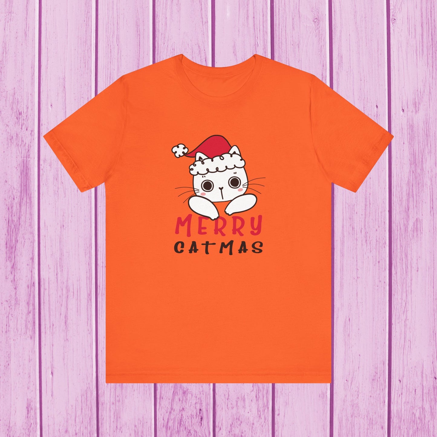 “Merry Catmas Cat T-Shirt | Funny Christmas Cat Shirt for Men & Women | 100% Cotton*