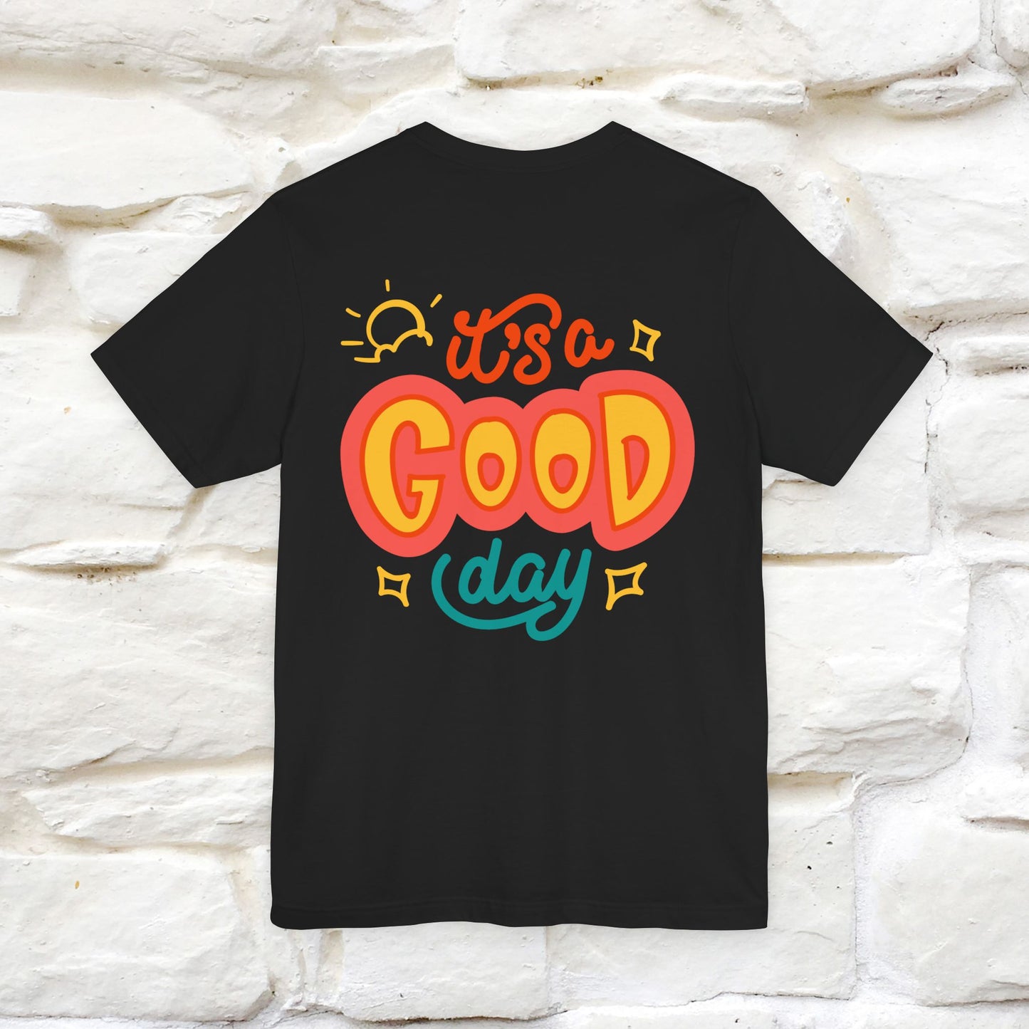 ""It's A Good Day" Cat T-Shirt| Front & Back Design | Nunu&Miao Studio