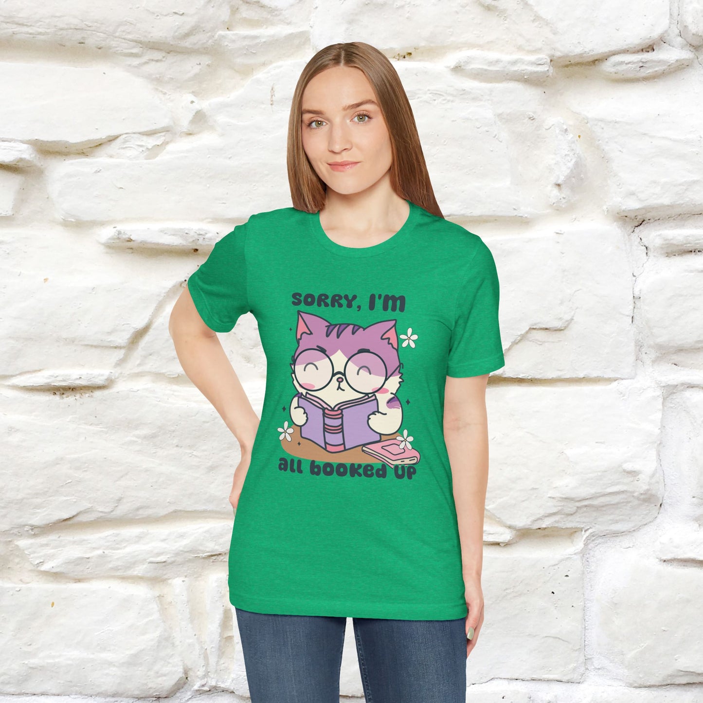 Funny Cat T-Shirt for Book Lovers – 100% Cotton* | Cute Cat Apparel for Men & Women | Gifts for Cat Lovers