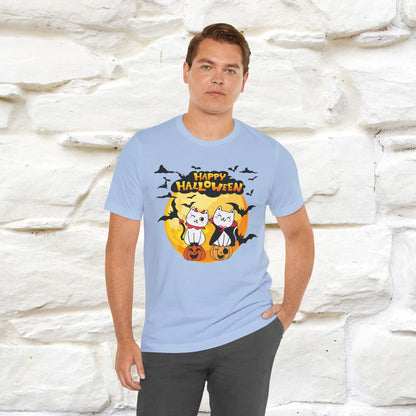 "Happy Halloween Cat Couple " Cat  T-shirt |Nunu&Miao Studio