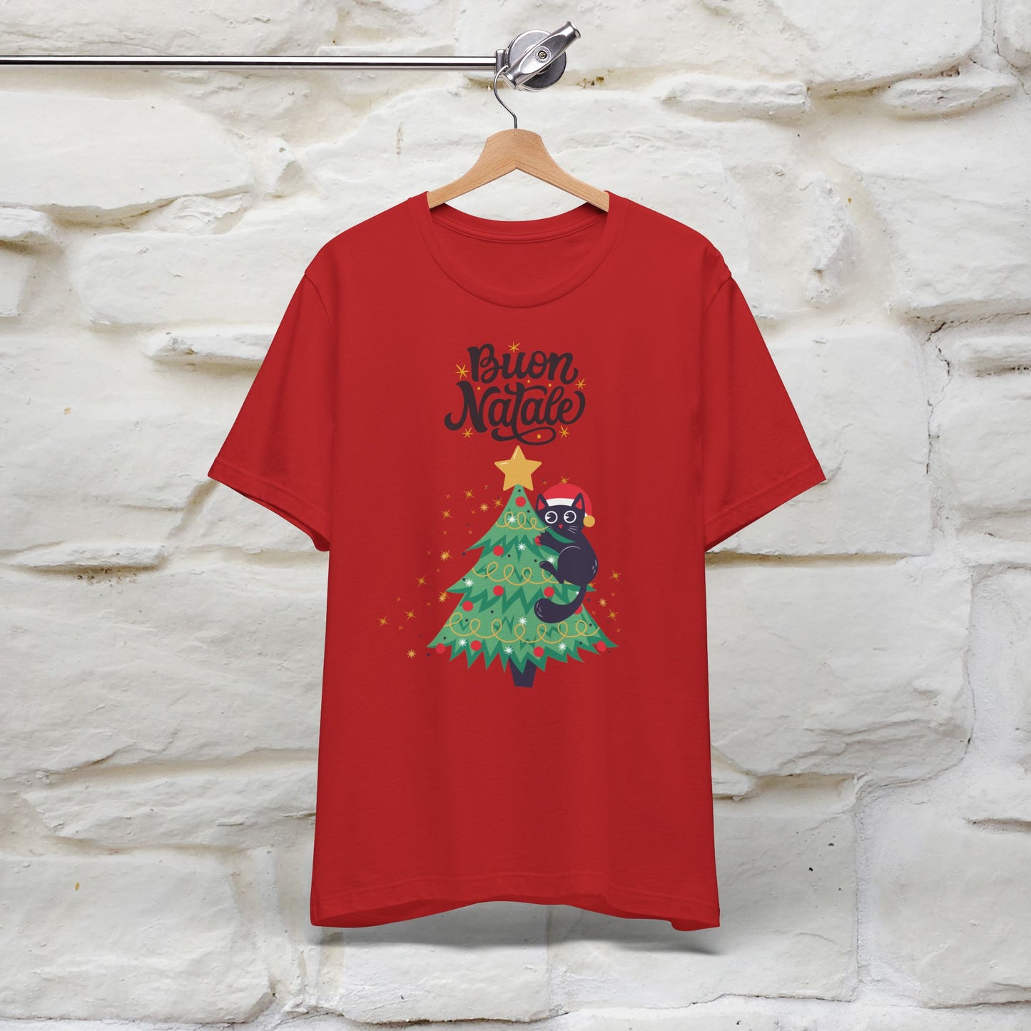 Buon Natale Cat T-Shirt | Italian Christmas Cat Shirt for Men & Women | 100% Cotton*