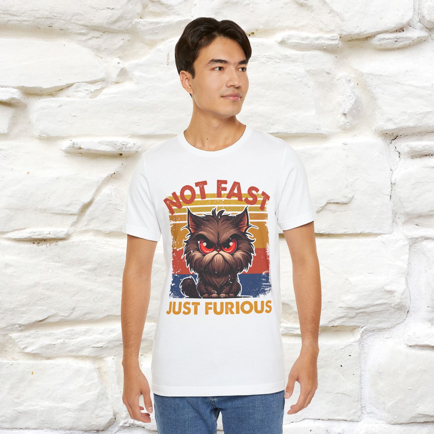 Not Fast, Just Furious |  Sarcastic Cat T-Shirt | Nunu&Miao Studio