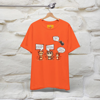 "Humans Are Way Ahead In The Evil Game! 😈😼" Cat  T-shirt |Nunu&Miao Studio - Nunu&Miao Studio