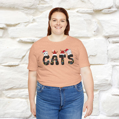 “Cats Christmas T-Shirt | Festive Cat T-Shirt for Men & Women | 100% Cotton”