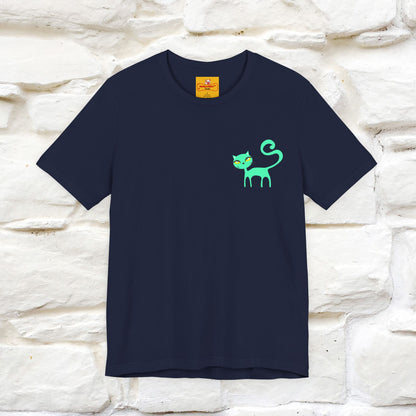 "Move Foreward Good Things Are Up Head" Cat T-Shirt| Front & Back Design | Nunu&Miao Studio