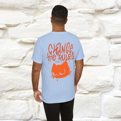 ''Change The Rules'' - Cat T-shirt -Nunu&Miao Studio