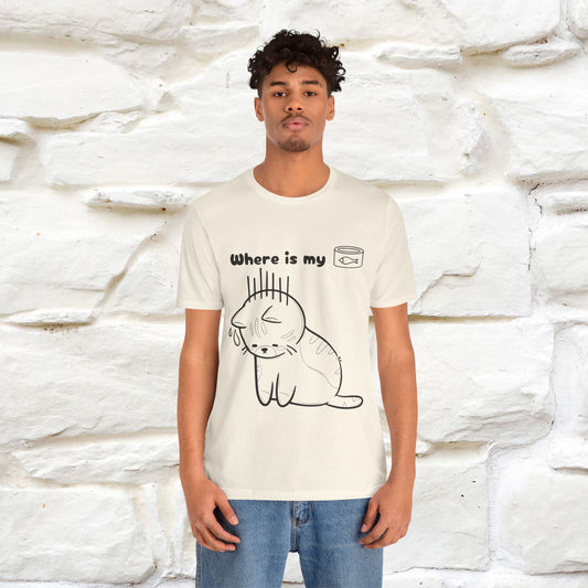 "Where Is My Tuna?" Cat T-Shirt | Nunu&Miao Studio - Nunu&Miao Studio