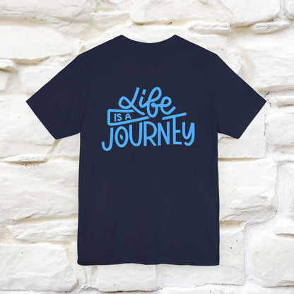 "Life Is A Journey" Cat T-Shirt for Men & Women | Front & Back Design | 100% Cotton* 🐾