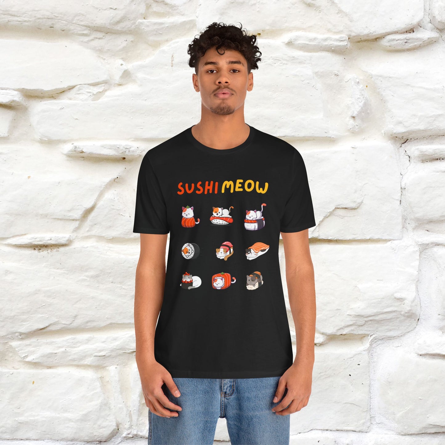 "Sushi Meow" Cat T-shirt for Men & Women | 100% Cotton*