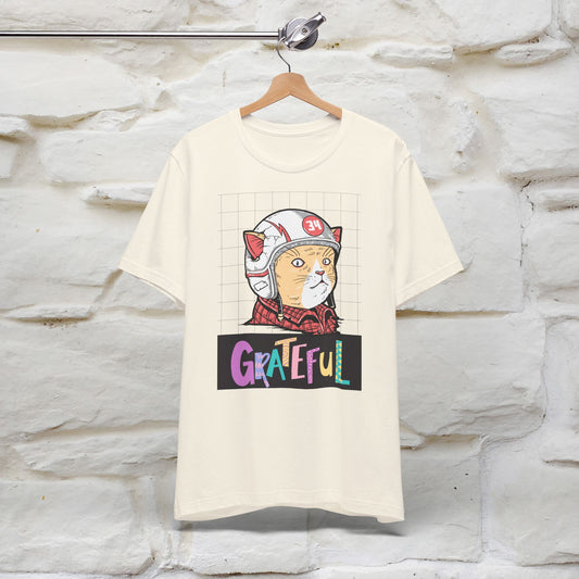 ''Grateful''  Cat T-shirt for Men and Women  100% Cotton*