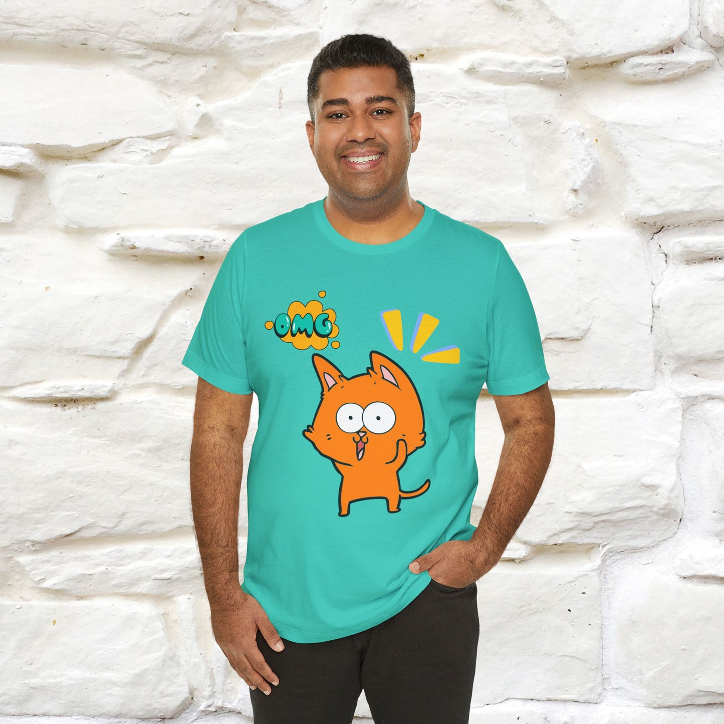 ''Oh My God'' Cat T-Shirt | Nunu&Miao Studio