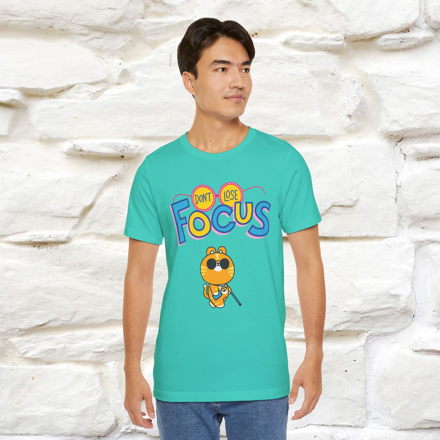 ''Don’t Lose Focus'' Cat T-Shirt | Nunu&Miao Studio