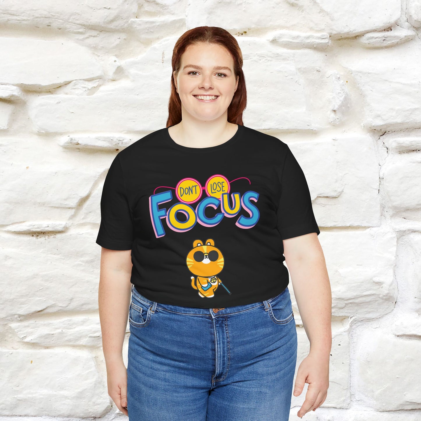 Don’t Lose Focus Cat T-Shirt for Men & Women | 100% Cotton* Motivational & Funny Tee