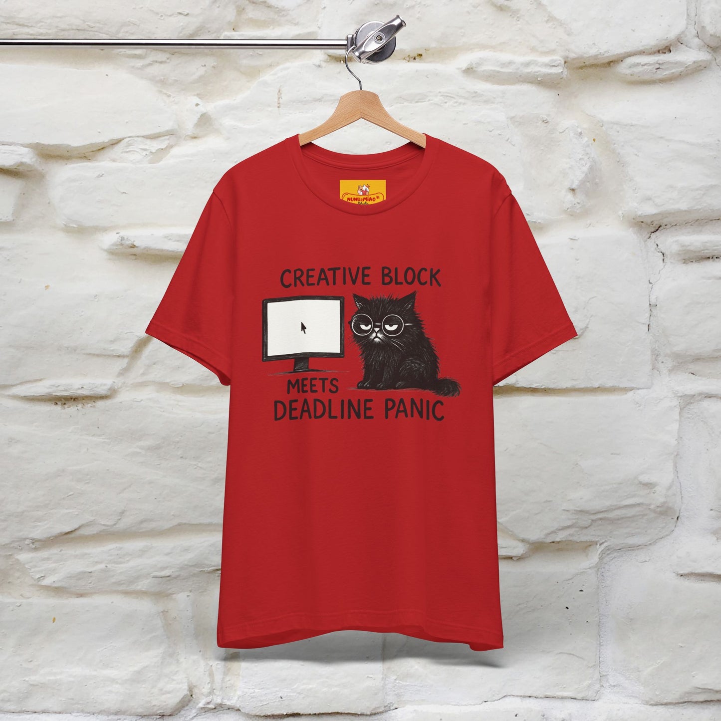 "Creative Block Meets Deadline..." |Cat T-Shirt | Nunu&Miao Studio