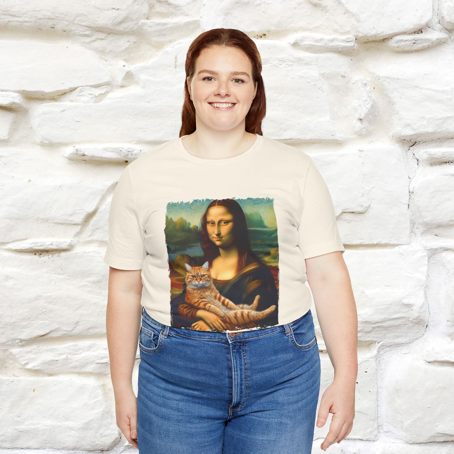 Mona Lisa’s Cat T-Shirt | Classic Art-Inspired Cat Tee for Men & Women | 100% Cotton*