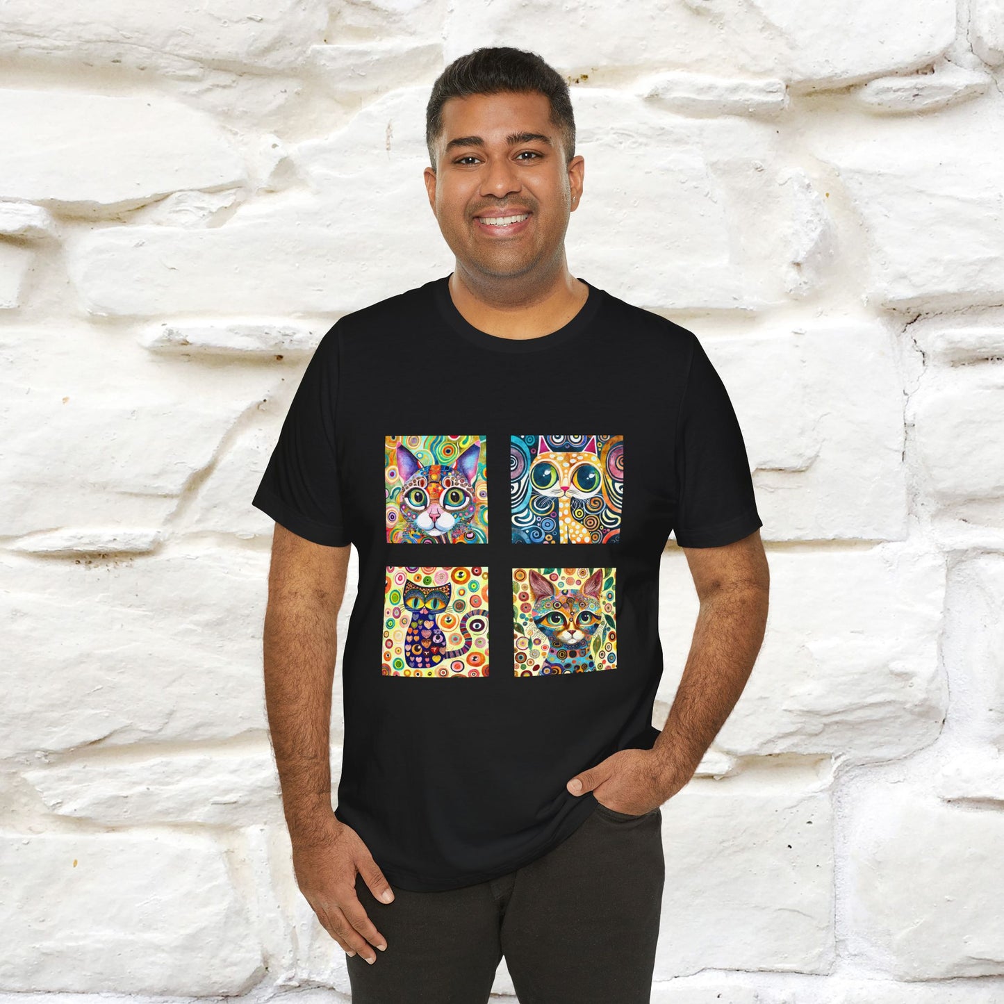 "Mosaic" Cat T-shirt for Men & Women | 100% Cotton* 🐾